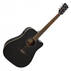 Ibanez PF15ECE-BK Westerngitarre mit Tonabnehmer, schwarz