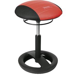 Topstar Kruk Sitness RS Bob, beweeglijk zitten, in hoogte verstelbaar, ergonomisch, zwart/rood