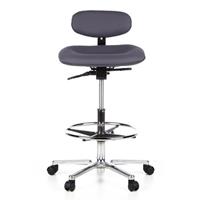 Hjhoffice Work MF - Werkstoel / werkkruk/ verhoogde bureaustoel