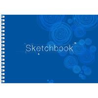 Schetsboek/tekenboek A3 formaat 20 vellen Blauw
