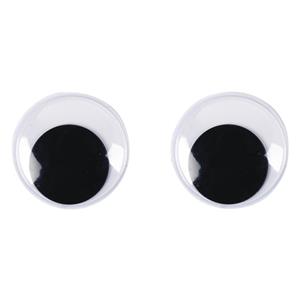 Rayher hobby materialen 20x Wiebel oogjes/googly eyes 30 mm Multi