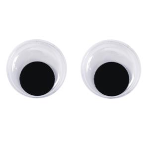 10x Wiebel oogjes/googly eyes 15 mm Multi