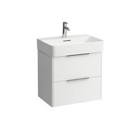 Laufen Base für Val Waschtischunterschrank, 2 Schubladen, für Waschtisch 810283, Farbe: Snow (weiß matt) - H4022521102601