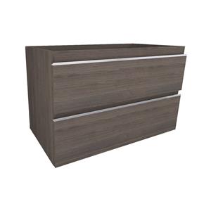 Wiesbaden Badkamermeubelset  Sigid 80x46x58 cm Gefineerd Houtnerf Grijs (1 kraangat, 2 lades)