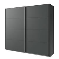 home24 Wimex Schwebetürenschrank Easy Plus II Graphit 135x210x65 cm (BxHxT) Spanplatte Modern