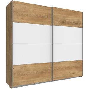 home24 Wimex Schwebetürenschrank Easy Plus II Plankeneiche Dekor 270x210x65 cm (BxHxT) Spanplatte Modern