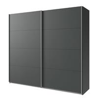 home24 Wimex Schwebetürenschrank Easy Plus II Graphit 180x210x65 cm (BxHxT) Spanplatte Modern