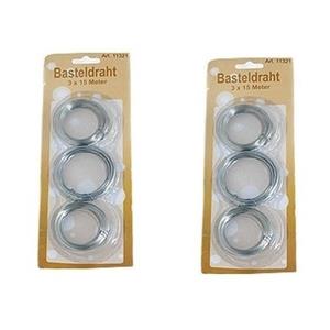 2x Hobby ijzerdraad 45 m Zilver