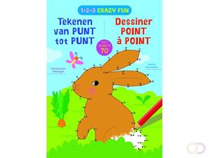 Kleur- en tekenboek Deltas van punt tot punt Crazy fun
