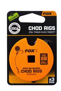 FOX Edges Arma Point Beaked Chod Rig - Barbless - 25lb - Maat 8