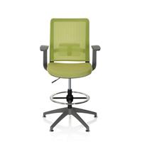 hjhoffice Pure Work Grey - Werkstoel / werkkruk/ verhoogde bureaustoel