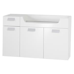 Differnz Onderkast 100x60x33cm met softclose MDF Wit 36.702.17