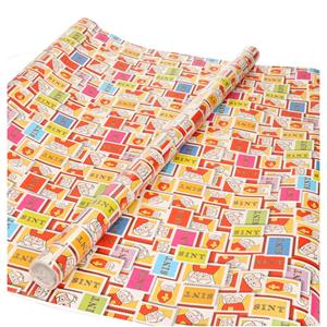 Bellatio Sinterklaas inpakpapier/cadeaupapier gekleurd 2,5 x 0,7 meter Multi