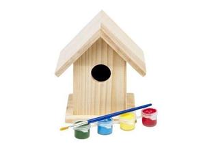 BS Toys Schilderbaar vogelhuisje Knutselproduct