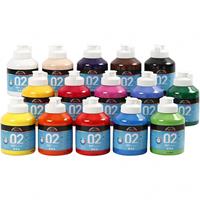 A-Color Acrylfarbe, 02 - Matt, 15x500ml