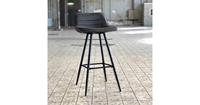 Bronx71 Industriële barstoel Jackson antraciet leer 76 cm
