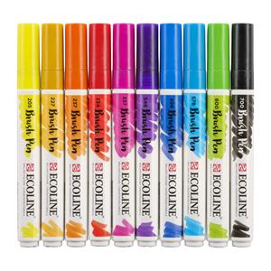 10 Talens ECOLINE®   Brush-Pens farbsortiert