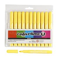 Colortime stiften lijndikte 5 mm geel 12 stuks