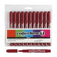 Colortime stiften lijndikte 5 mm wijnrood 12 stuks