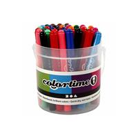 Colortime emmer met stiften lijndikte 5 mm multicolor 42 stuks