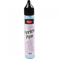 Viva Decor Perlen-Pen 25ml – Pastellblau Blau – für tolle Halbperlen auf Textilien, Kunststoff, Leder...