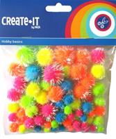 knutselset Create it Glitter Neon mix 75 stuks