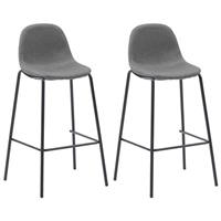 VidaXL Barstoelen 2 st stof taupe