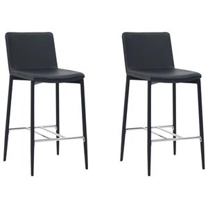 vidaXL Barhocker 2 Stk.  Schwarz