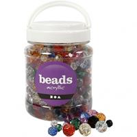 Creativ Company Faceted Beads Mix in Storage Bucket