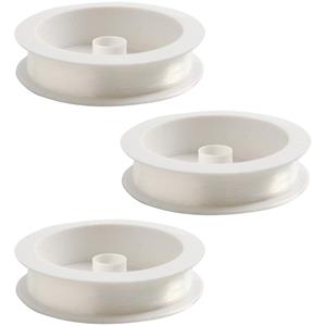 Rayher hobby materialen 3x Nylon hobby draad transparant 0,25 mm x 100 meter Wit