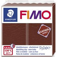 FIMO EFFECT LEATHER Modelliermasse, nuss, 57 g