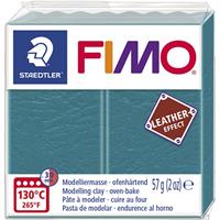 FIMO EFFECT LEATHER Modelliermasse, lagune, 57 g