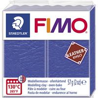 FIMO EFFECT LEATHER Modelliermasse, indigo, 57 g