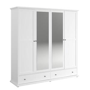 Parisot kledingkast Margaux - wit - 202x199,5x53 cm