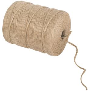 Jute garen/draad naturel op spoel 280 meter x 3,5 mm Beige