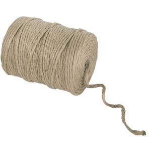 Jute garen/draad naturel op spoel 120 meter x 6 mm Beige