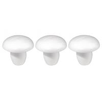 Rayher hobby materialen 3x Hobby/DIY piepschuim paddestoel 13 cm Wit