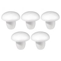 Rayher hobby materialen 5x Hobby/DIY piepschuim paddestoel 13 cm Wit
