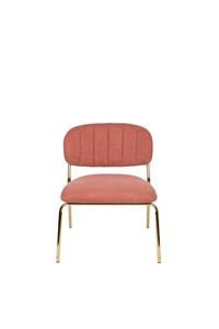 Livingstone Design Parton Fauteuil goud onderstel roze