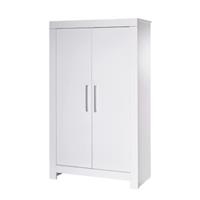 home24 Schardt Schrank Nordic White Weiß Melamin Dekor 109x189x53 cm (BxHxT) 2-türig