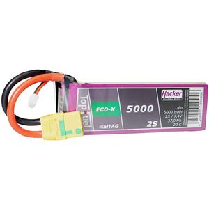 hacker LiPo accupack 7.4 V 5000 mAh Aantal cellen: 2 20 C Softcase XT90