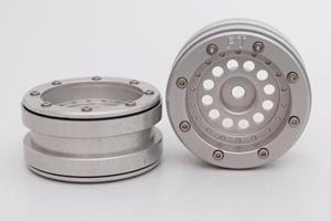 Metsafil 1:10 Crawler Velgen PT-Bullet Zilver 2 stuk(s)