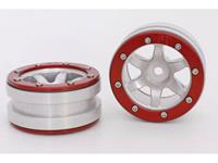 metsafil 1:10 Crawler Felgen PT-Wave Silber 2St.