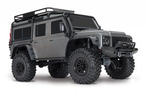 Traxxas Landrover Defender Zilver Brushed RC auto Elektro Crawler 4WD RTR 2,4 GHz