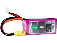 LiPo accupack 7.4 V 900 mAh Aantal cellen: 2 25 C Softcase XT60