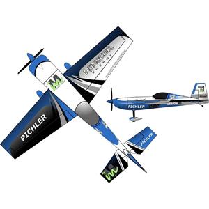 Extra 330 Münster Energy Blau RC Motorflugmodell Bausatz 840mm