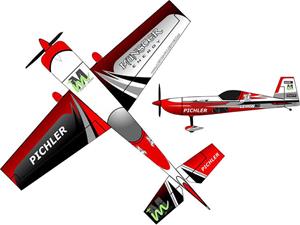 pichler Extra 330 Münster Energy Rot RC Motorflugmodell Bausatz 840mm