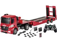 Carson Arocs met Goldhofer dieplader 1:20 RC functiemodel voor beginners Truck Incl. accu, oplader en batterijen voor de zender