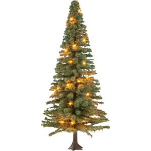 NOCH 0022131 0/H0/TT verlichte kerstboom met 30 LEDs Hoogte:120 mm