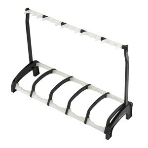 K&M 17515 Guardian 5 Rack Guitar Stand Black/Translucent